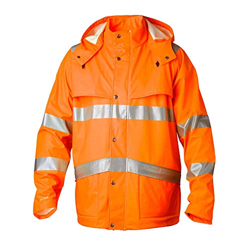 Top Swede 9394-20-04 Modell 9394 Hi Vis Regen Jacke, Orange, Größe S von Top Swede