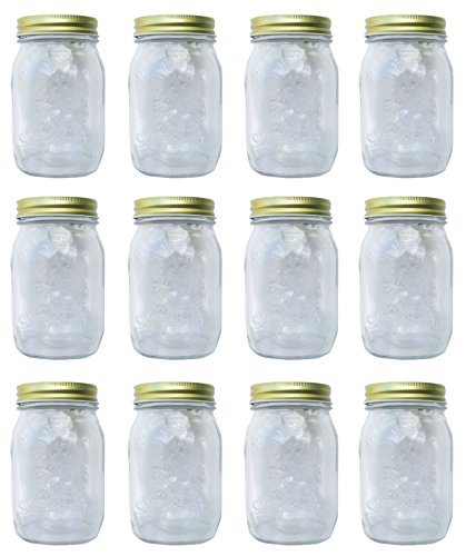 M&H-24 Einmachglas Vorratsglas mit Schraubverschluss 550 ml 12 Stück von M&H-24