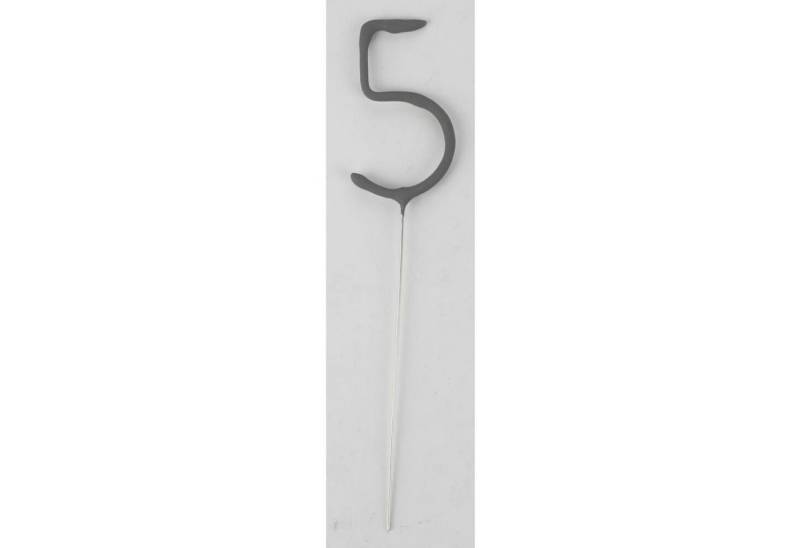 Top Ten Handels GmbH Geburtstagskerze 12x Wunderkerze Zahl "5" 16cm Nummer Geburtstag Silvester zum Anzünden von Top Ten Handels GmbH