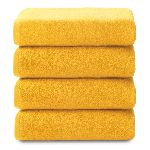 Top Towel - Plus - Badetücher - 4 Gesichts- oder Bidethandtücher - 30x50 cm - 100 % Baumwolle - Gold Top Towel - Plus - Badetücher - 4 Gesichts- oder Bidethandtücher - 30x50 cm - 100 % Baumwolle - Gold von Top Towel