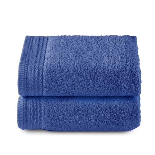 Top Towel - Packung mit 2 Handtüchern, 100% gekämmte Baumwolle, 600 g/m², Maße 100 x 50 cm von Top Towel