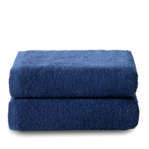 Top Towel - Plus - Große Badetücher - Badezimmerhandtücher - 2 Gesichts- oder Bidethandtücher - 30x50 cm - 100 % Baumwolle - Marine Top Towel - Plus - Große Badetücher - Badezimmerhandtücher - 2 Gesichts- oder Bidethandtücher - 30x50 cm - 100 % Baumwolle - Marine von Top Towel