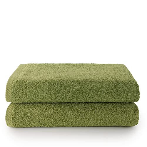 Top Towels - 2er Set Duschtücher - Badetücher - 100% Baumwolle - 500 g/m² - Maße: 70 x 140 cm von Top Towel