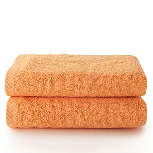 Top Towel - Plus - Große Badetücher - Badezimmerhandtücher - 2 Gesichts- oder Bidethandtücher - 30x50 cm - 100 % Baumwolle - Papaya Top Towel - Plus - Große Badetücher - Badezimmerhandtücher - 2 Gesichts- oder Bidethandtücher - 30x50 cm - 100 % Baumwolle - Papaya von Top Towel
