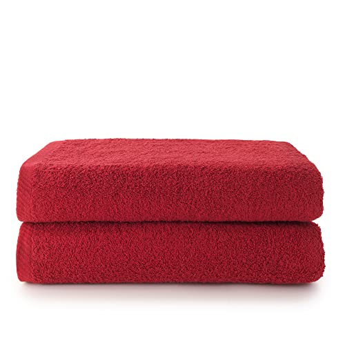 Top Towels 2 Badetücher, Duschtücher, 100% Baumwolle, 400 g/m², 70 x 140 cm von Top Towels