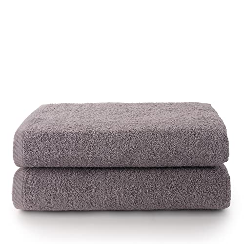 Top Towels 2 Badetücher, Duschtücher, 100% Baumwolle, 400 g/m², 70 x 140 cm von Top Towels