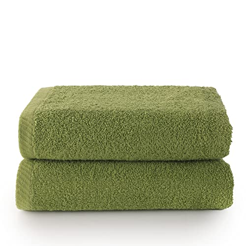 Top Towels - Badetücher - Set 2 Handtücher - 100% Baumwolle - 500 g/m2 - Maße 100 x 50 cm von Top Towel