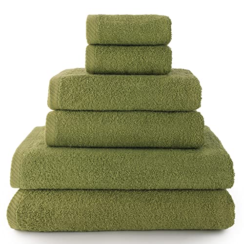 Top Towels - Set aus 2 Handtüchern, 2 Bade- oder Duschtüchern und 2 Bidethandtüchern - Handtuch-Set - 100% Baumwolle - 400g/m2 von Top Towel
