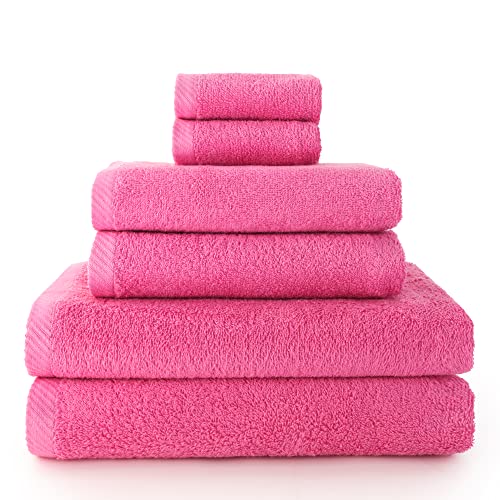 Top Towels - Handtuchset - 2 Handtücher, 2 Badetücher und 2 Bidetücher - 100% Baumwolle - 500 g/m15 von Top Towels