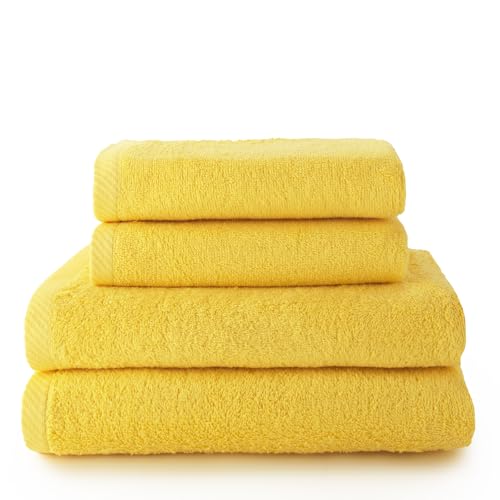 Top Towels - Handtuch-Set - 2 Handtücher und 2 Badetücher - 100% Baumwolle - 500 g/m² von Top Towel