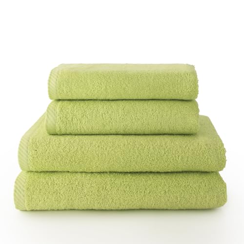 Top Towels - Handtuch-Set - Packung mit 2 Handtüchern und 2 Badetüchern - 100 % Baumwolle - 500 g/m11 von Top Towel