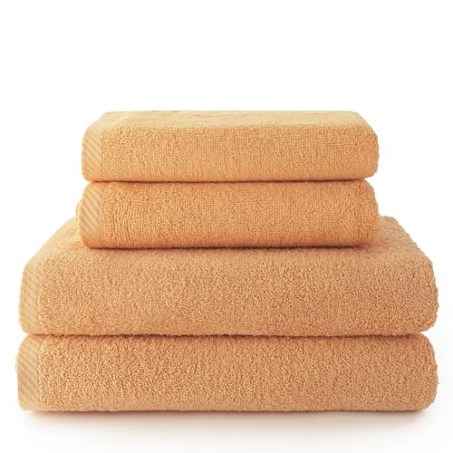 Top Towels Handtücher, 2 Handtücher, 2 Badetücher oder Duschtücher, 100% Baumwolle, 500 g/m² von Top Towel