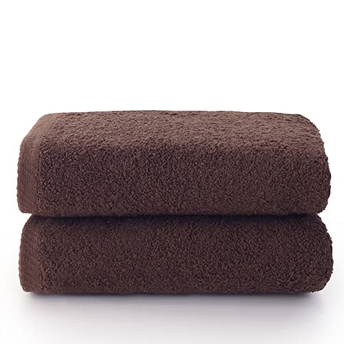 Top Towel - Plus - Große Badetücher - Badezimmerhandtücher - 2 Hand- oder Waschbeckenhandtücher - 50x100 cm - 100 % Baumwolle - Braun Top Towel - Plus - Große Badetücher - Badezimmerhandtücher - 2 Hand- oder Waschbeckenhandtücher - 50x100 cm - 100 % Baumwolle - Braun von Top Towel