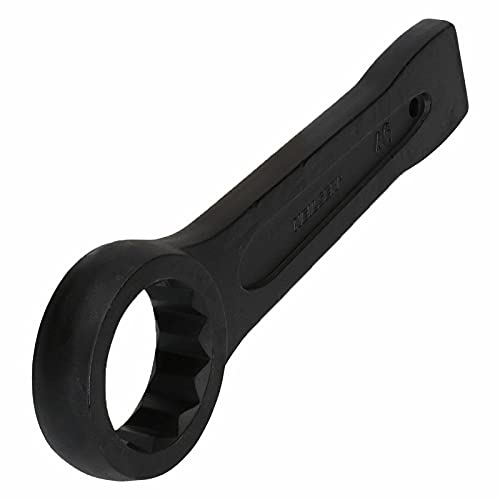 TOP-VIGOR 24 mm Schlagringschlüssel Schlagender gerader Griff Kastenendschlüssel Metrischer Einzelring-Flachschlüssel Schlagschlüssel für verschiedene Sechskantschrauben von Top-Vigor