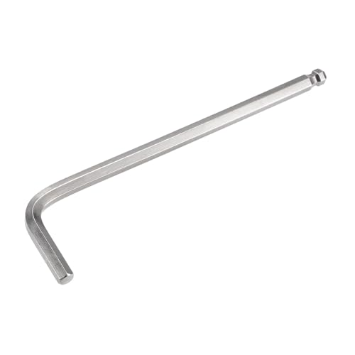 TOP-VIGOR 1 x 7/32 Zoll Kugelkopf-Sechskantschlüssel, L-förmiger langer Arm, Inbusschlüssel für Haushalt, Heimwerker, professionelle Maschinenreparatur, CR-V von Top-Vigor