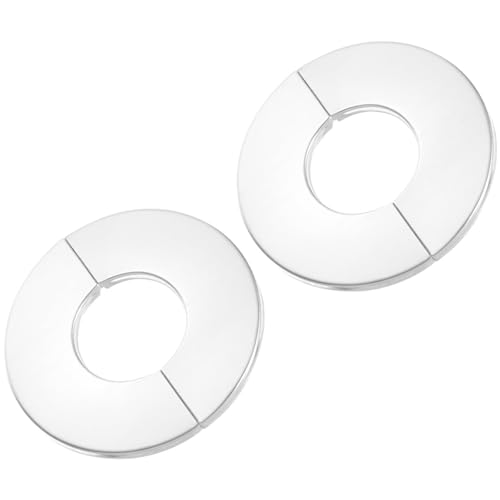 TOP-VIGOR 2 Stück 42 mm Wand-Flansch-Rohrabdeckung, 304 Edelstahl, Rundrohr-Rosettenplatte mit selbstklebender Rückseite für Heizkörper, Wasser und Heizungsrohr, Wandlochdekoration TOP-VIGOR 2 Stück 42 mm Wand-Flansch-Rohrabdeckung, 304 Edelstahl, Rundrohr-Rosettenplatte mit selbstklebender Rückseite für Heizkörper, Wasser und Heizungsrohr, Wandlochdekoration von Top-Vigor