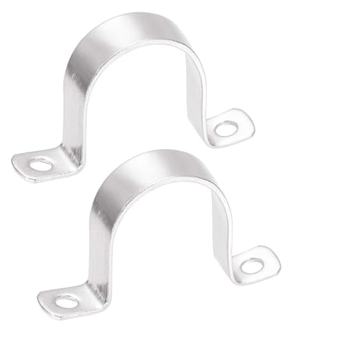 TOP-VIGOR 2 Stück 50 mm starres Rohrband, 2 Löcher U-Halterung, Rohrschellen, 304 Edelstahl, Rohrgurt, Spannklemme, Sattelklemme für Rohrbefestigung TOP-VIGOR 2 Stück 50 mm starres Rohrband, 2 Löcher U-Halterung, Rohrschellen, 304 Edelstahl, Rohrgurt, Spannklemme, Sattelklemme für Rohrbefestigung von Top-Vigor