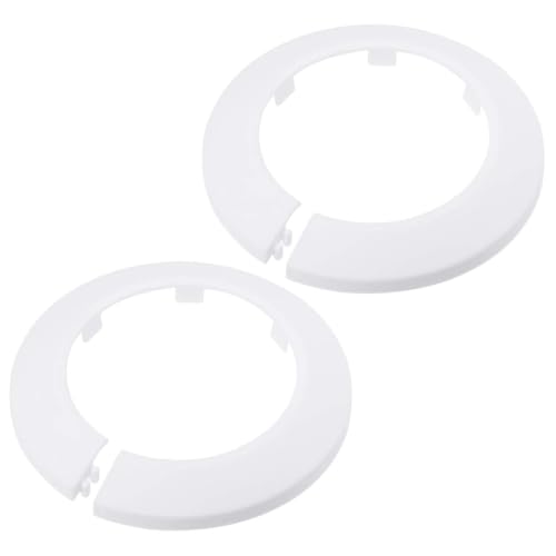 TOP-VIGOR 2 Stück 76,5 mm Rohrabdeckung, zum Einrasten, PP-Kunststoff, Rosettenrohrmanschette für Wasserleitung, Abflussleitung, WC-Abflussrohr, Wandrohreingang, Dekoration, Zierleiste und TOP-VIGOR 2 Stück 76,5 mm Rohrabdeckung, zum Einrasten, PP-Kunststoff, Rosettenrohrmanschette für Wasserleitung, Abflussleitung, WC-Abflussrohr, Wandrohreingang, Dekoration, Zierleiste und von Top-Vigor