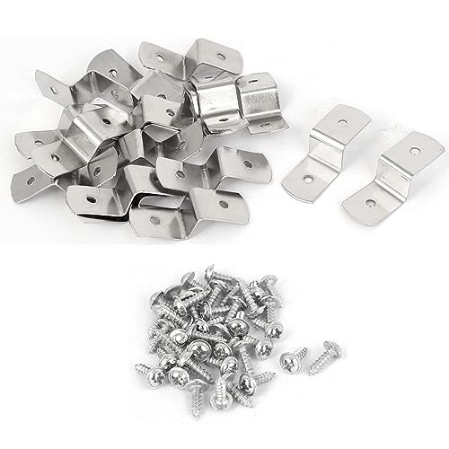 TOP-VIGOR 20 Stück Metall Z-Form Foto Bilder Halterungen Rahmen Hosenträger mit Schrauben 40 mm x 13 mm x 11 mm TOP-VIGOR 20 Stück Metall Z-Form Foto Bilder Halterungen Rahmen Hosenträger mit Schrauben 40 mm x 13 mm x 11 mm von Top-Vigor