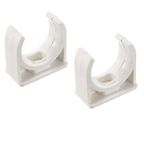 TOP-VIGOR 20 Stück PVC Wasserrohr 25 mm Klemmen Clips, passend für 25 mm OD TV-Tabletts Schlauchaufhänger Unterstützung Pex Rohrschlauch Schlauchschellen Universal Einzelrohrschelle von Top-Vigor