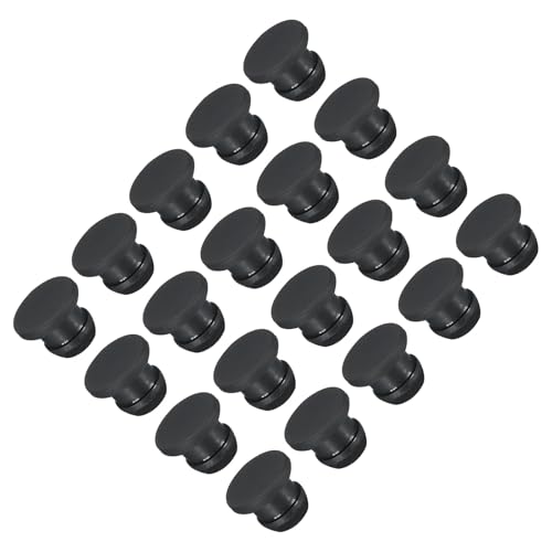 TOP-VIGOR 20Stk Silikon Einrastende Lochstopfen – 8mm Durchmesser – Gummi Panel Abdeckkappen Rund – wasserdichte Dichtungsstopfen Für Küche, Badezimmer, Garagen – Schwarz TOP-VIGOR 20Stk Silikon Einrastende Lochstopfen – 8mm Durchmesser – Gummi Panel Abdeckkappen Rund – wasserdichte Dichtungsstopfen Für Küche, Badezimmer, Garagen – Schwarz von Top-Vigor