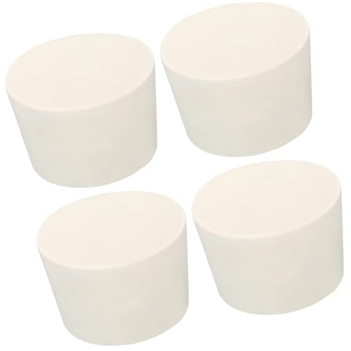TOP-VIGOR Kegelförmiger Gummistopfen, 41 mm bis 50 mm, solide Reagenzgläser, Stopfen, weiß, für Labor, Zuhause, 4 Stück TOP-VIGOR Kegelförmiger Gummistopfen, 41 mm bis 50 mm, solide Reagenzgläser, Stopfen, weiß, für Labor, Zuhause, 4 Stück von Top-Vigor