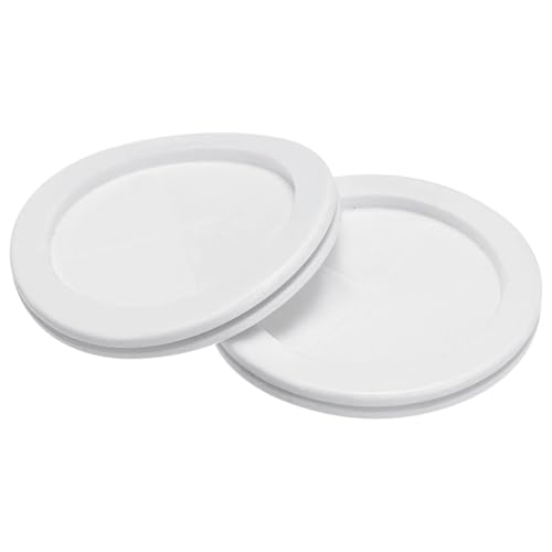 TOP-VIGOR Runde Gummitüllen, doppelseitig, weiß, synthetischer Gummi, Lochstopfen für elektrische Kabel- und Steckerschutz, 75 mm, 4 Stück von Top-Vigor