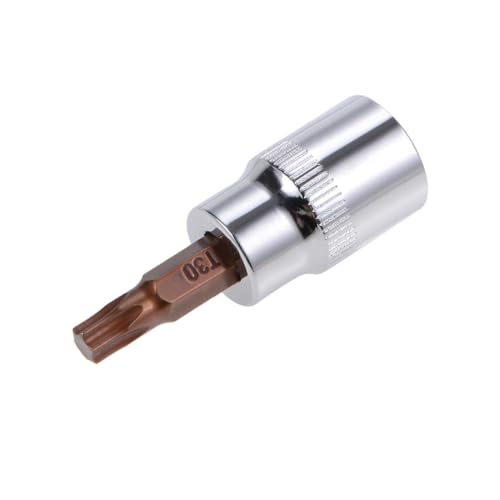 TOP-VIGOR Torx-Bit-Stecknuss, 3/8-Zoll-Antrieb x T30 CR-V-Schlüsseleinsatz, Premium-S2-Stahl-Bits, Torx-Bit mit 48 mm Länge für Drehmomentschlüssel, Ratschenschlüssel, Schlagbohrmaschinen, Gleitstange von Top-Vigor