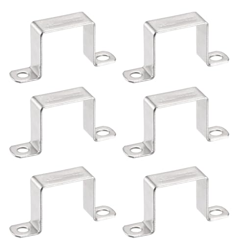 TOP-VIGOR U-förmige Verbindungsstück-Halterung, 35 x 40 mm, 304 Edelstahl, für geschlossene Türen, Strebenk und Befestigungsrohr, Draht, 6 Stück TOP-VIGOR U-förmige Verbindungsstück-Halterung, 35 x 40 mm, 304 Edelstahl, für geschlossene Türen, Strebenk und Befestigungsrohr, Draht, 6 Stück von Top-Vigor