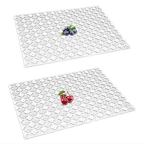 Top-spring Spülbeckenmatte, 2 Stück, Küchenspüle, Schutzmatte für Keramik-/Edelstahl-Spülen, zuschneidbar, 30 x 40 cm (transparent) von Top-spring