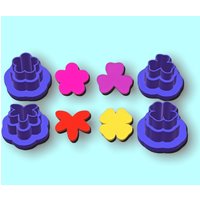 Micro Flowers Clay Ausstechformen, Blumenförmige Mini 3D Gedruckte Zierliche Polymer Ausstechformen von TopCreativeVibes
