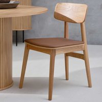 Kuechenstuhl Set aus Holz im Skandi Design 47 cm Sitzhöhe (2er Set) von TopDesign
