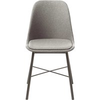 Esstisch Stühle in Grau im Skandi Design Gestell aus Metall (2er Set) von TopDesign