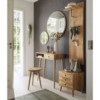 Garderoben Set aus Eiche Massivholz Spiegel (sechsteilig) von TopDesign