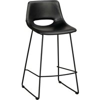 Barstühle in Schwarz Kunstleder modern (2er Set) von TopDesign