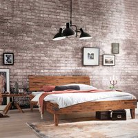 Bett aus Akazie Massivholz Industry und Loft Stil von TopDesign