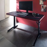 Computer Schreibtisch in Schwarz 140 cm breit von TopDesign