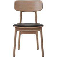 Esstisch Stühle in Eiche Bianco massiv Skandi Design (2er Set) von TopDesign