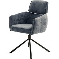 Esstisch Stühle mit Drehgestell in Anthrazit Schwarz (2er Set) von TopDesign