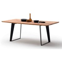 Esstisch aus Zerreiche Massivholz und Stahl modern von TopDesign