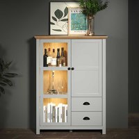 Esszimmer Highboard im Landhausstil Glastür und Schubladen von TopDesign