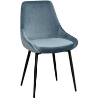 Esszimmer Stuhl Set in Blau und Schwarz modern (2er Set) von TopDesign