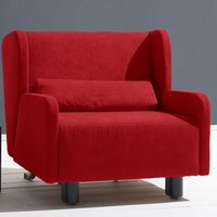 Faltsessel in Rot Microvelour Ohren von TopDesign