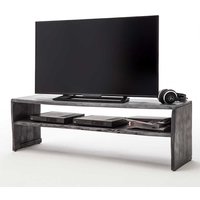 Fernseher Tisch in Grau Akazie Massivholz von TopDesign