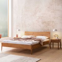 Franzoesisches Bett aus Wildeiche Massivholz 140x200 cm von TopDesign