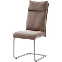 Freischwinger Set in Beige Webstoff modern (2er Set) von TopDesign