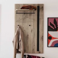 Garderobe Büro mit Ablage in Wildeichefarben 70 cm breit von TopDesign