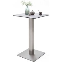 Glas Bartisch mit Keramik beschichtet 70 cm breit von TopDesign