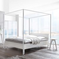 Himmel Bett Buche und Metall im Skandi Design 200 cm hoch von TopDesign