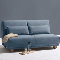 Klappcouch in Blau Stoff Made in Germany von TopDesign